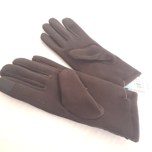 New Oumhue Trend For You Black Flower Warm Girlie Winter Gloves - Picture 7 of 7